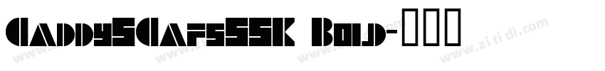 CaddySCapsSSK Bold字体转换